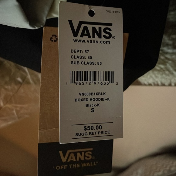 NEW! BLACK AND FLOWERS VANS SWEATSHIRT. SIZE SMALL. BOYS. - Picture 7 of 7